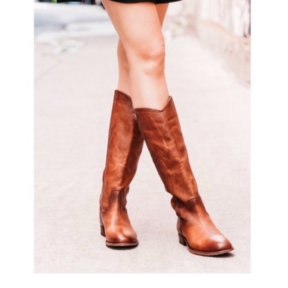 FRYE Brown Leather Knee-High Boots - Picture 10 of 14